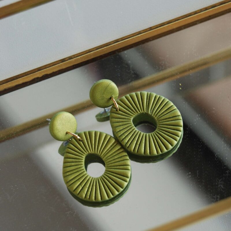 Donuts verde metalizado