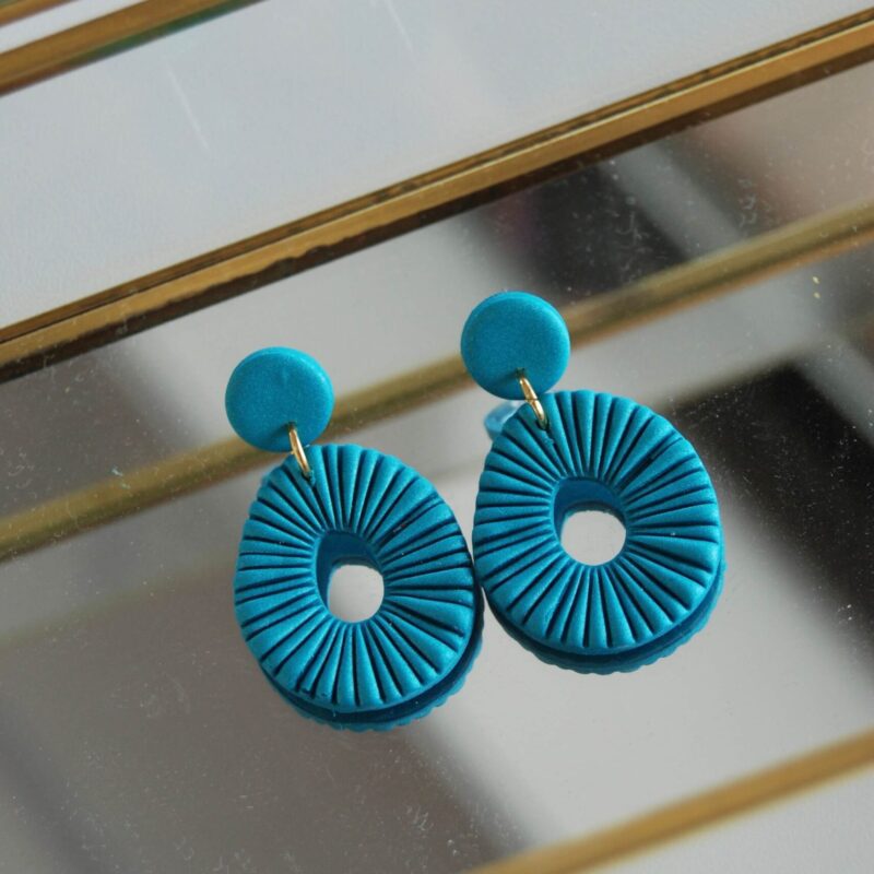 Donuts azul metalizado