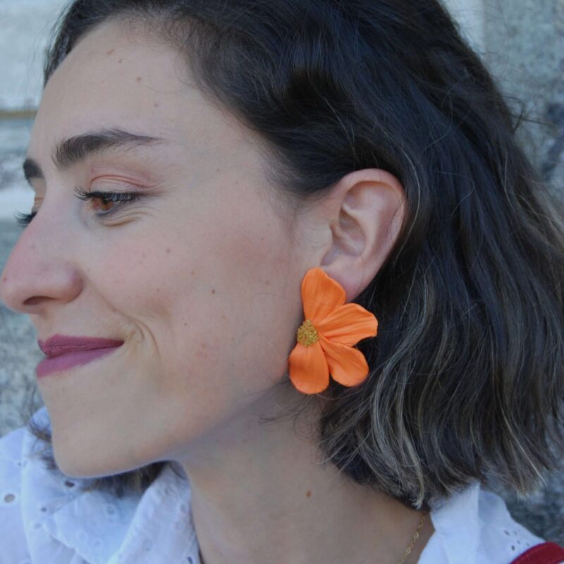 Media flor pétalos NARANJA